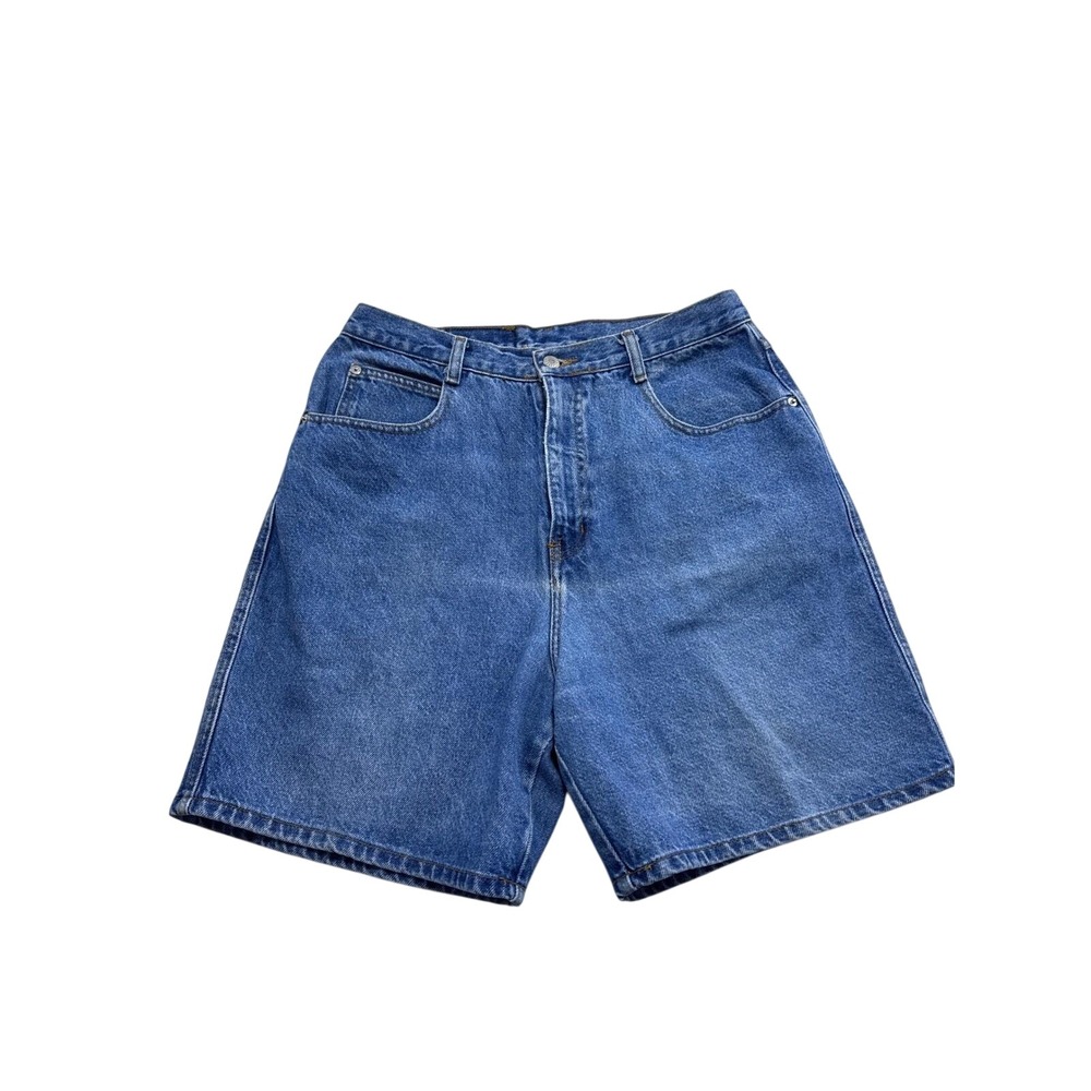 Fresno Vintage Denim Shorts High Waisted Medium Wash Blue Cotton Size 13/14